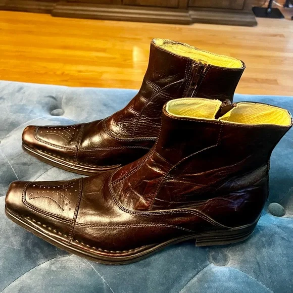 Lavorazione Artigiana | Shoes | Mens Brown Leather Boots  display picture 2